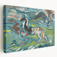 Expressionist Art - Vibrant Abstract Horse in Dynamic Landscape