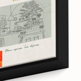 Black wall art featuring textured, colorful abstract design on a framed canvas, ideal for living room decor.