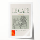 Extra large rolled print featuring a vibrant floral design in pastel shades, ideal for dining room or bathroom decor.