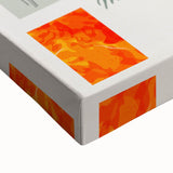 Large art depicting a black and white landscape painting on stretched canvas, suitable for bedroom wall decor.