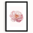 Blush Pink Peony Floral Print - Nursery Wall Art for Girls