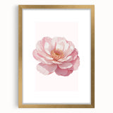 Blush Pink Peony Floral Print - Nursery Wall Art for Girls