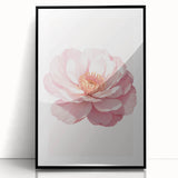 Blush Pink Peony Floral Print - Nursery Wall Art for Girls