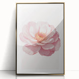 Blush Pink Peony Floral Print - Nursery Wall Art for Girls