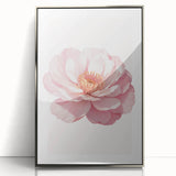 Blush Pink Peony Floral Print - Nursery Wall Art for Girls