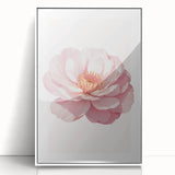 Blush Pink Peony Floral Print - Nursery Wall Art for Girls