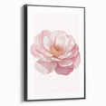 Blush Pink Peony Floral Print - Nursery Wall Art for Girls