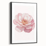 Blush Pink Peony Floral Print - Nursery Wall Art for Girls