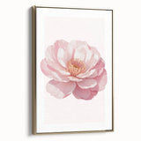 Blush Pink Peony Floral Print - Nursery Wall Art for Girls