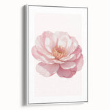 Blush Pink Peony Floral Print - Nursery Wall Art for Girls