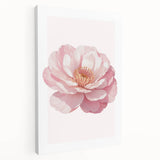 Blush Pink Peony Floral Print - Nursery Wall Art for Girls