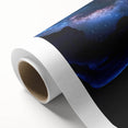 Stunning rolled canvas artwork depicting vibrant, abstract landscape canyons in rich earth tones, elegantly packaged in a protective cardboard tube for safe delivery.