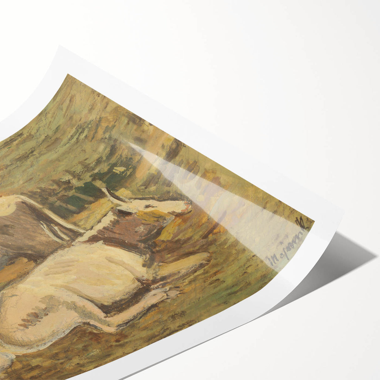 Pastoral Cows Modern Wall Art - Tranquil Contemporary Decor for Living Rooms