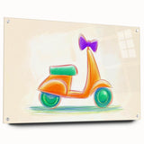 Boys Room Wall Art - Hand-Drawn Scooter Kids Wall Art Prints