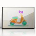 Boys Room Wall Art - Hand-Drawn Scooter Kids Wall Art Prints