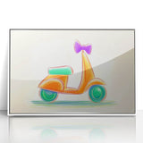 Boys Room Wall Art - Hand-Drawn Scooter Kids Wall Art Prints