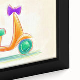 Boys Room Wall Art - Hand-Drawn Scooter Kids Wall Art Prints