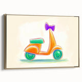 Boys Room Wall Art - Hand-Drawn Scooter Kids Wall Art Prints