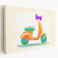 Boys Room Wall Art - Hand-Drawn Scooter Kids Wall Art Prints