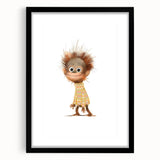 Quirky Orangutan Nursery Wall Art – Baby Room & Kids Jungle Decor