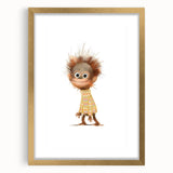 Quirky Orangutan Nursery Wall Art – Baby Room & Kids Jungle Decor