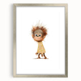 Quirky Orangutan Nursery Wall Art – Baby Room & Kids Jungle Decor