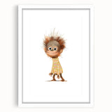 Quirky Orangutan Nursery Wall Art – Baby Room & Kids Jungle Decor