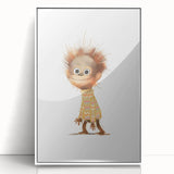 Quirky Orangutan Nursery Wall Art – Baby Room & Kids Jungle Decor