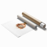 Quirky Orangutan Nursery Wall Art – Baby Room & Kids Jungle Decor