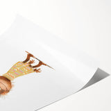 Quirky Orangutan Nursery Wall Art – Baby Room & Kids Jungle Decor