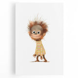 Quirky Orangutan Nursery Wall Art – Baby Room & Kids Jungle Decor