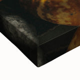 Large art featuring a black and white landscape painting on stretched canvas, ideal for bedroom wall decor.