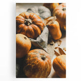 Large black and white stretched canvas of a tree in autumn, ideal for kitchen wall art.