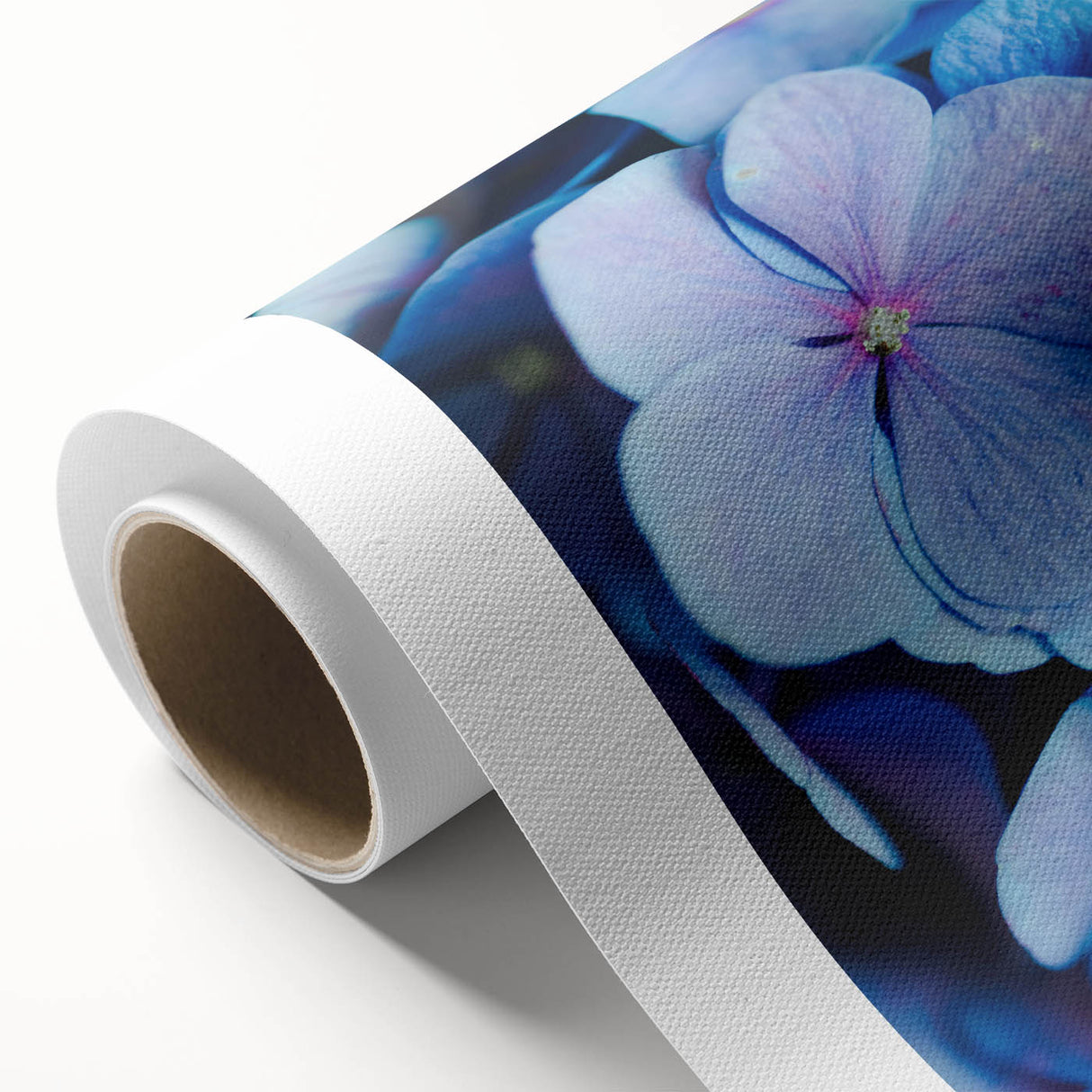 Art deco poster featuring a stylized spring landscape on rolled canvas, ideal for nursery wall art.