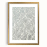 Extra large abstract art print with textured layers in gold and white tones on a canvas, suitable for living room decor.