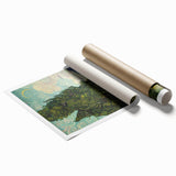 Extra large rolled print depicting Van Gogh-style sunflowers in vibrant yellows and greens.