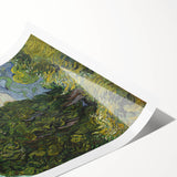 Extra large rolled canvas print featuring line art flowers in monochrome, ideal for large living room wall art.