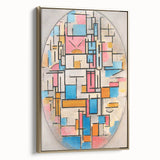 Piet Mondrian’s Oval Composition - Modern Abstract Wall Art Print