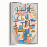 Piet Mondrian’s Oval Composition - Modern Abstract Wall Art Print