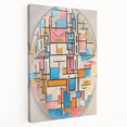 Piet Mondrian’s Oval Composition - Modern Abstract Wall Art Print