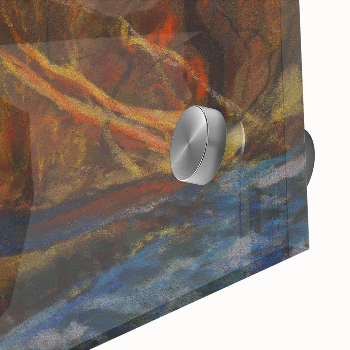 Modern Wall Art: Autumn River Valley with Vibrant Seasonal Colors