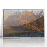 Modern Wall Art: Autumn River Valley with Vibrant Seasonal Colors