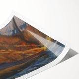 Modern Wall Art: Autumn River Valley with Vibrant Seasonal Colors