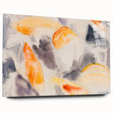 Modern Wall Art: Abstract Fish Watercolor with Soft Pastel Tones
