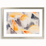 Modern Wall Art: Abstract Fish Watercolor with Soft Pastel Tones
