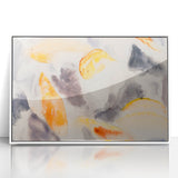 Modern Wall Art: Abstract Fish Watercolor with Soft Pastel Tones