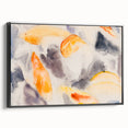 Modern Wall Art: Abstract Fish Watercolor with Soft Pastel Tones