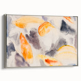 Modern Wall Art: Abstract Fish Watercolor with Soft Pastel Tones
