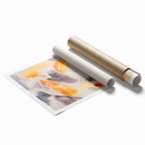 Modern Wall Art: Abstract Fish Watercolor with Soft Pastel Tones