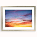 Sunset Sky Abstract Wall Art – Dynamic Colorful Cloud Photography
